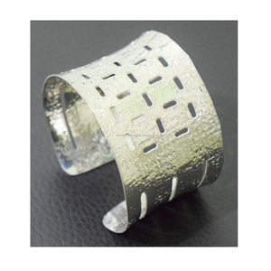 2024 Color Black Resin <b>Bangle</b> Silver Wrist Cuff Islamic Muslim Glossy Octagonal Black multi tone <b>copper</b> jewelry - Product Image 2