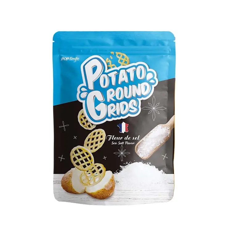 Patatine al gusto di sale marino macinato 360g snack alimentari campione gratuito disponibile