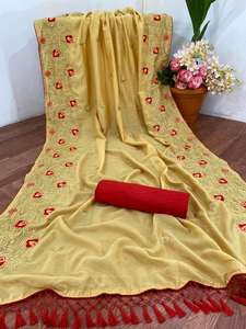 Saree brodé à séquences multiples et à codage Fabricant de chemisier Surat India Fabrication en gros Saree Sari Vêtements pour femmes - Product Image 2