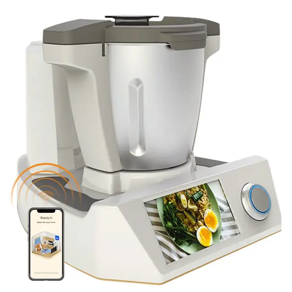 QANA Factory Wholesale OEM smart app fruit blender cooking robot thermomix WIFI multi-function food chopper processor