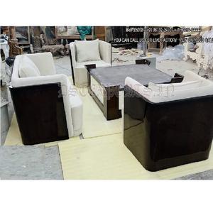 Sofá de Salón Moderno de Madera de Teca, Nuevo Sofá de Salón Moderno con Mechones, Sofá de Salón Moderno Tallado en Madera con Estilo, Canadá - Product Image 1