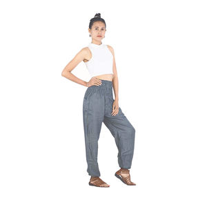 Napat Clothing Solid color 0 women harem pants in Gray PP0004 020000 05 ready to ship - Product Image 2
