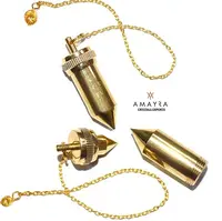 Drowsing Bullet Copper Platted Metal Pendulum || Wholesale Egyptian point Pendulums for sale || Buy From Amayra Crystals Exports