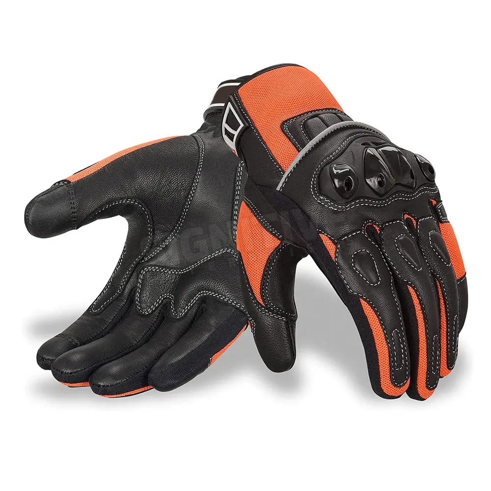 High Quality Riding Gloves 100% Leather Motorcycle Racing Gloves