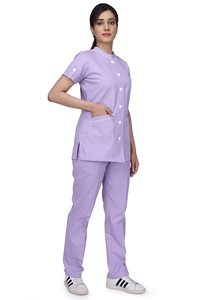 Uniforme d'infirmière en coton, uniforme médical en sergé pour femmes, ensemble de gommage pour femmes, uniforme d'infirmière - Product Image 3