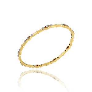 Vente chaude unisexe vintage 925 bracelet en argent sterling zircon pierre blanche plaqué or bijoux cadeau de mariage - Product Image 5