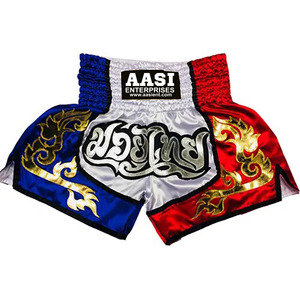 Pantalones Cortos de Boxeo Muay Thai de Alta Calidad, Satinados, Profesionales, Ligeros, Transpirables, de Secado Rápido, Unisex, con Logotipo Personalizado - Product Image 6