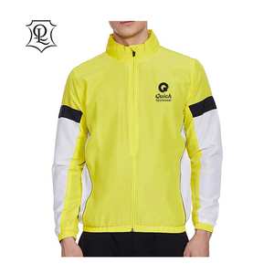 Chaqueta Cortavientos Impermeable Reflectante con Capucha para Hombre, Personalizada, de Lona de Poliéster, para Protección Laboral - Product Image 1