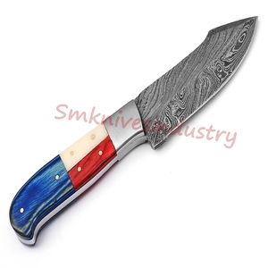 Handmade Damascus Steel Hunting <b>Knife</b> Beautiful RESIN WOOD <b>Handle</b> <b>Knife</b> (Smk1627) - Product Image 6