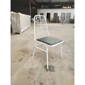 Sale Live Cheap simple design metal legs upholstery cafe dining fast food comfortable restaurant chair