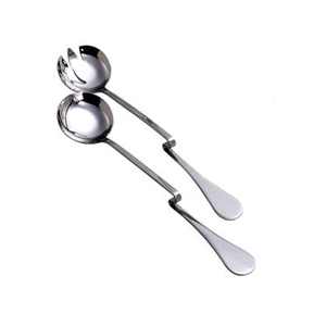 Juego de utensilios para servir y cocinar, cuchara y tenedor de 12 pulgadas, acero inoxidable - Product Image 1