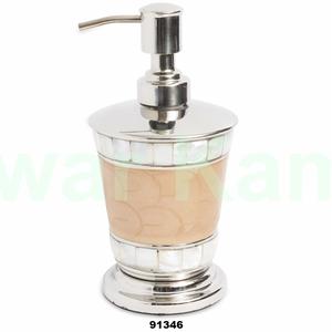 Dispensador de jabón de manos de acero inoxidable esmaltado de alta calidad con nácar para escuela universitaria y oficina - Product Image 1