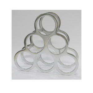 Estante para Botellas de Vino de Metal Plateado Personalizado, Gran Venta y Alta Calidad - Product Image 1