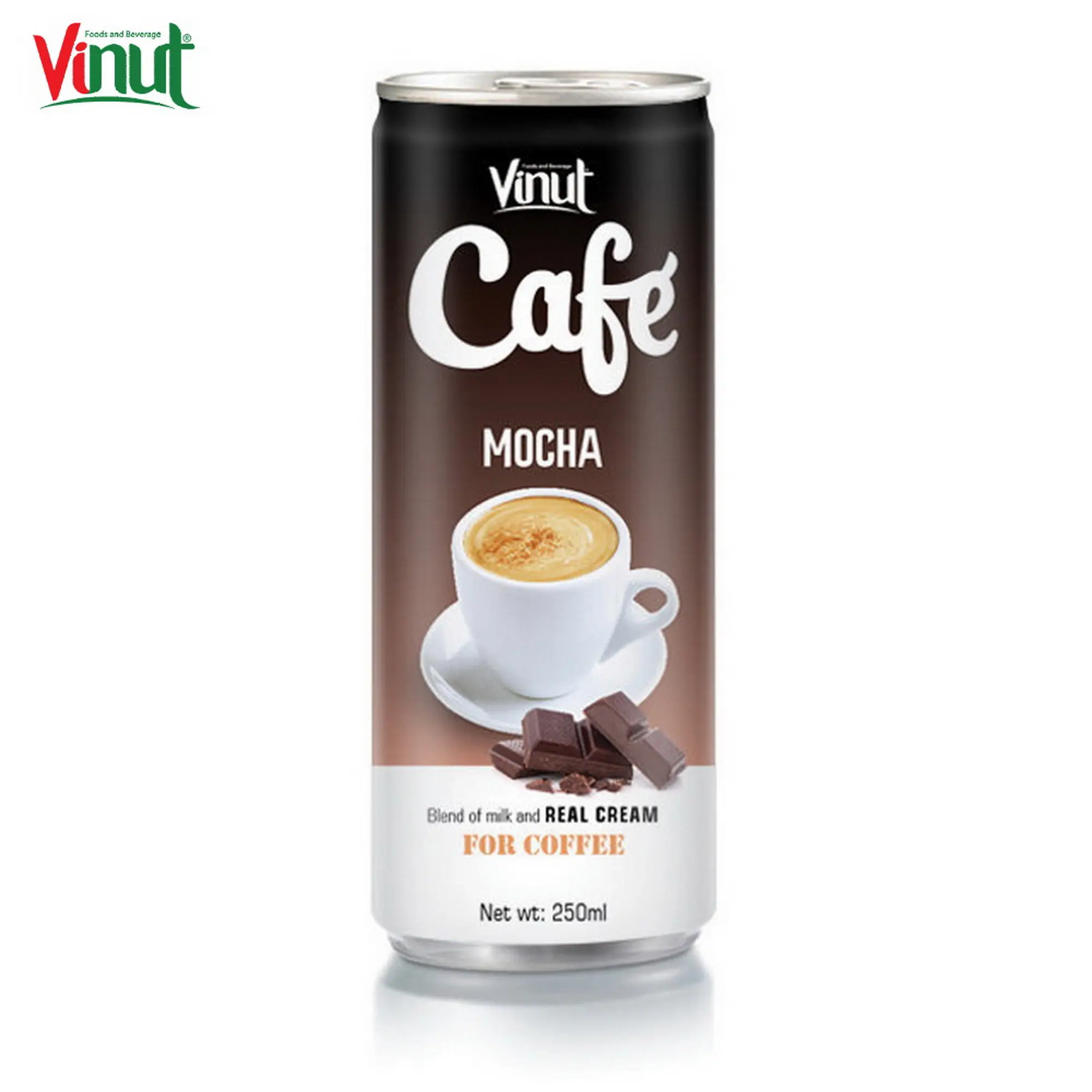 250ml VINUT Can (Tinned) White Label Mocha Coffee Distributors Best Price High Quality Natural