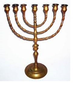 Premium quality Polished 7 <b>branches</b> brass hand-crafted menorah Religious Candle Holder - Product Image 1
