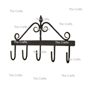 Crochet de suspension de conception avantageuse en crochet de tenture murale de couleur noire de fer pour l'utilisation de salle de bains d'hôtel et de maison - Product Image 3