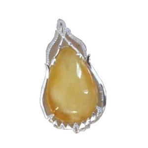 <span class=keywords><strong>Ambra</strong></span> <span class=keywords><strong>naturale</strong></span> della pietra preziosa intarsio <span class=keywords><strong>ciondolo</strong></span> <span class=keywords><strong>in</strong></span> argento sterling - Product Image 2