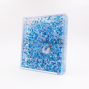 Original Design Dolphin Floater High Quality Plastic Shake-it Latest Style Glitter Square Liquid <b>Instax</b> <b>Polaroid</b> Frame - Product Image 4