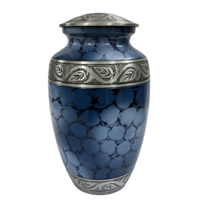 Diseño tallado a mano, urnas de cremación metálicas y recuerdos, urnas conmemorativas funerarias de alta tendencia para servicios de entierro - Product Image 1