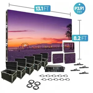 Full Color P3.91 LED Panel Matrix Displays, Indoor Stage Led Wall Screen, Rental Display