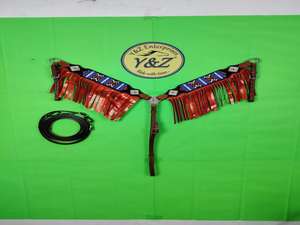 Y & Z Juego de Riendas de cuello de pecho de cuero Premium de alta calidad, sillines de estilo occidental, precio al por mayor para uso ecuestre de caballos - Product Image 2