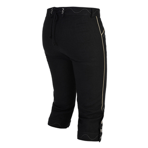 Venta al por mayor señoras negro de cintura alta Lederhosen pantalones cortos hasta la rodilla estilo de las Bermudas logotipo personalizado lavado técnica impermeable OEM - Product Image 6