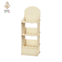 Présentoir en bois de bouleau pré-assemblé de qualité supérieure, style italien, fabriqué en Italie pour les magasins, supermarchés, présentoirs design