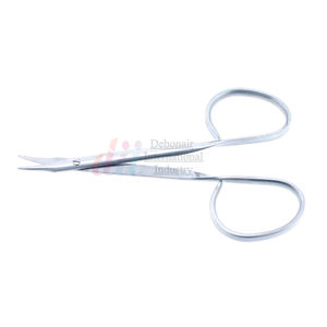 IRIS Ribbon Styel Mango Ojo Tijera Recto/Curvo 4 "(10 Cm) /Acero Inoxidable - Product Image 3