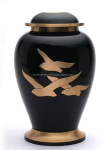 Meilleure qualité en gros classique crémation urnes pour animaux de compagnie avec empreintes de pattes indien urnes pour animaux de compagnie de taille moyenne urnes funéraires famille - Product Image 3