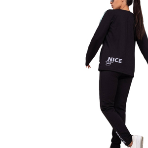 Conjuntos deportivos casuales al por mayor para mujer, con cremallera y diseño de empalme, personalizados, de 2 piezas. - Product Image 5