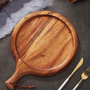 Plato de pizza con forma de corazón de madera de mango y tabla de cortar para uso doméstico en la cocina - Product Image 5