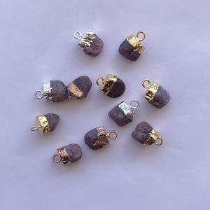 Colgante Conector de Piedra de Rubí Natural en Plata de Ley 925 Chapada en Oro, Joyería para Mujer - Product Image 5