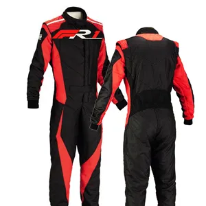 Go Kart Race Suit Motorcycle & Auto Racing Sets OEM Karting Racing Suit Cordura Fabric/ Polycotton Fabric Sportswear for Unisex