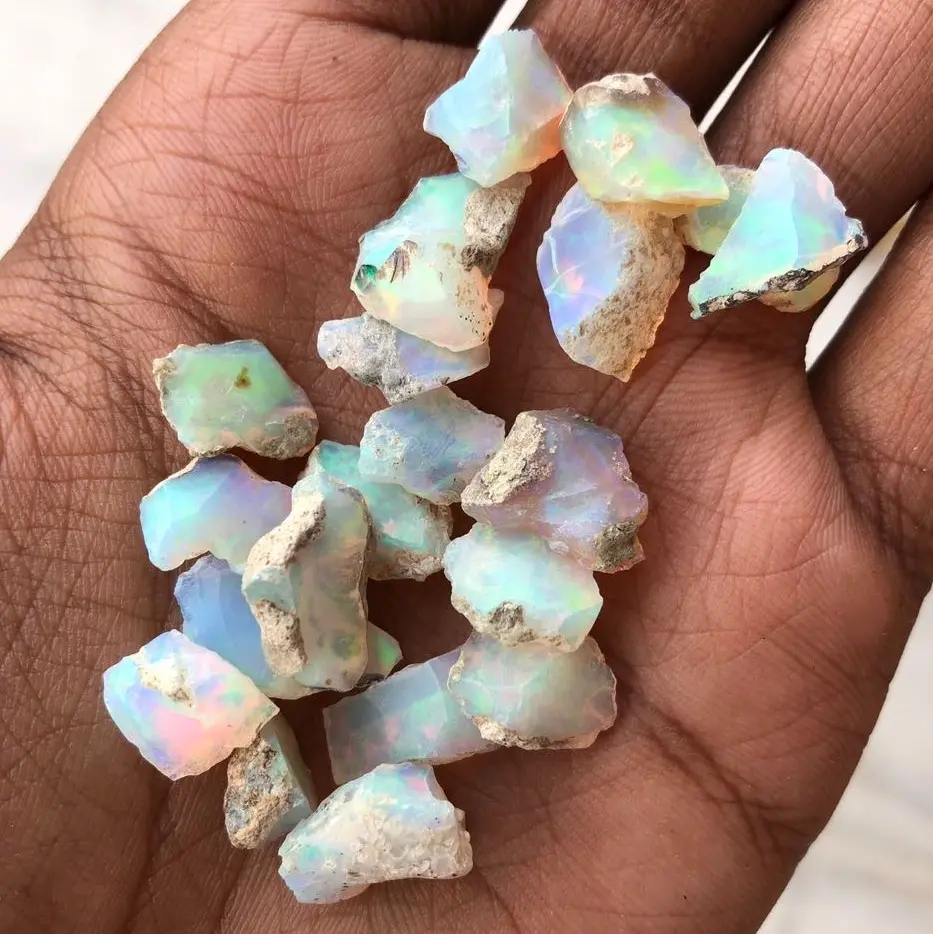 Gram başına doğal etiyopya Welo Opal yarı değerli kaba ham taş madenlerden doğrudan toptan satıcı üretici tedarikçi