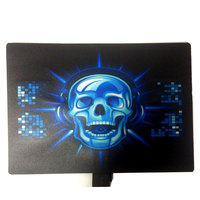 Offre Spéciale bleu crâne son activé clignotant EL panneau fête de noël Halloween fête Led t-shirt panneau égaliseur panneau d'éclairage