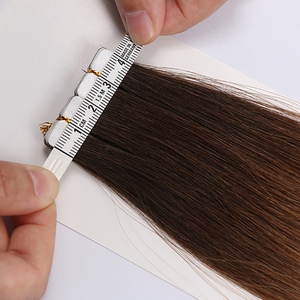 Extensions de cheveux naturels Double face, pièces, bande adhésive Invisible pour entièrement les cuticules, pour Salon, vente en gros - Product Image 2