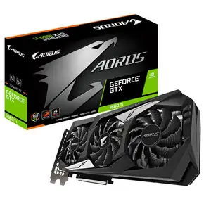 Tarjeta Gráfica GIGABYTE AORUS <span class=keywords><strong>GeForce</strong></span> GTX 1660 Ti 6G Usada con 6GB GDDR6, Interfaz de Memoria de 192 bits, Compatible con Overclocking (GV-N166TAORUS-6GD) - Product Image 1