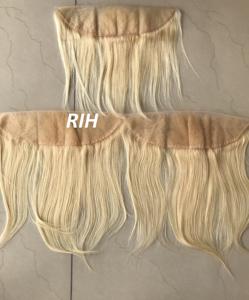 Extensiones de cabello humano Natural malayo, mechones con cierre Frontal de encaje 13x4, 613 unidades - Product Image 4