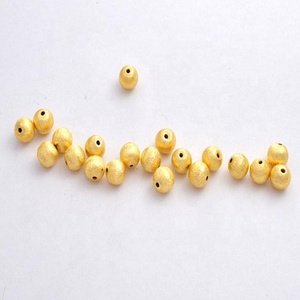 Perles de fard à paupières en or, boules d'espacement rondes, accessoires de bijoux, pièces - Product Image 3