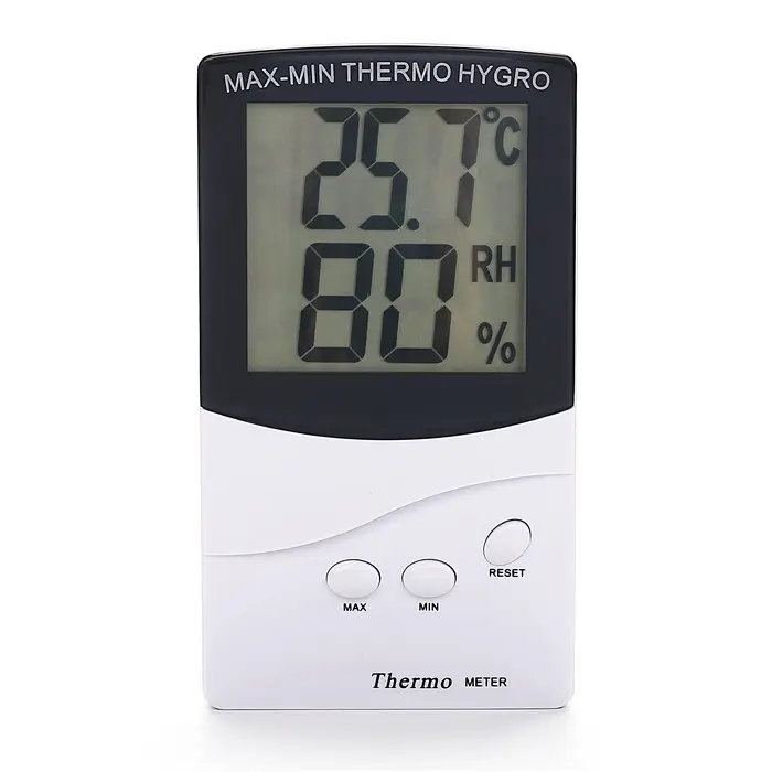 Termômetro de temperatura para parede, medidor de temperatura, painel min, lcd, para atividades ao ar livre, digital, termômetro, higrômetro, medidor de umidade, climático