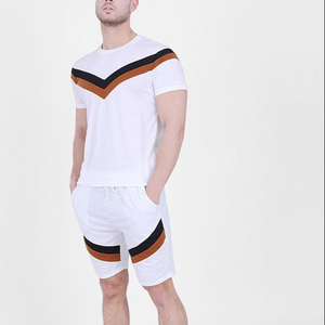 Conjunto de camiseta y pantalón corto de algodón ligero, venta al por mayor, Verano - Product Image 6
