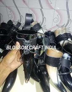 Copa de cuerno para beber de buey vikingo Real Natural hecha a mano estilo Ángel tallado hecha de cuerno de búfalo para reventa de tiendas de hidromiel - Product Image 5