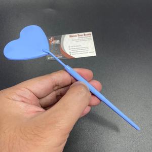 Mini-miroir à cils personnalisé en forme de cœur en acier inoxydable avec logo personnalisé pour extension de faux cils Beauty Pocket Use - Product Image 1