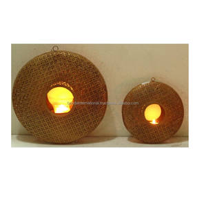 Fabricante de hierro, luz de té votiva, superventas, juego votivo de hierro decorativo para el hogar, dos trabajos de corte de Metal, difusor de velas para Decoración - Product Image 3