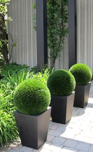 Maceta Rectangular Minimalista Ecológica en Oferta, Maceta Galvanizada con Recubrimiento en Polvo, Acabado en Color Negro para Jardín o Parque - Product Image 6