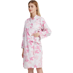 Bata de Hospital de alta calidad para pacientes, vestido de verano de manga corta con logotipo personalizado - Product Image 3