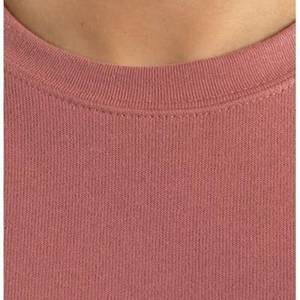 Top corto de talla grande para mujer, Sudadera con capucha de manga larga con patrón sólido, Sudadera de cuello redondo, decoración bordada, blusa caída, camisa - Product Image 3