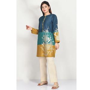 Nuevo Vestido Casual para el Césped, Diseño Pakistaní, Nuevo y Popular, Hermoso Color, Shalwar Kameez Kurta Largo de AJM TRADE HOUSE AJM-Z-1015 - Product Image 5
