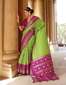 Motorola saee — magnifique tenue en soie Pure pour femmes, créateur indien, à la mode, qualité supérieure, vente en gros - Product Image 5