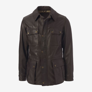 Veste en cuir de moto coupe ajustée AA coupe européenne raccord approuvé CE 100% véritable peau de vache coupe-vent caractéristique Protection principale - Product Image 6